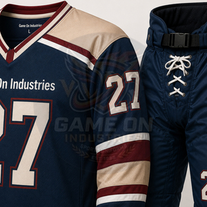 Customized OEM ODM Hockey Jersey With Padded Pants Sublimated Team Performance Sportswear Custom Pro Ice Hockey Uniform Sets - Product Image 6