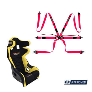 TBRACING ULTRA-D OEM ODM Harnais de course 6 points personnalisé 2 pouces FIA 8853-2016 avec sangles de hanche intégrées et système de caméra intégré, breveté Taïwan - Product Image 2