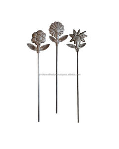 Piquets de jardin en fer sur mesure pour jardinières de patio, accessoires décoratifs de paysagisme extérieur, support métallique durable - Product Image 1