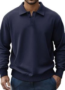 Camisetas Polo de Manga Larga OEM de Alta Calidad, Camisetas Polo Personalizadas para Hombre con Logotipo Impreso, Ropa para Hombre - Product Image 4