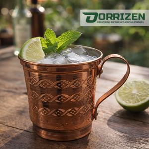 Tazas Elegantes de Cobre Puro Ecológicas de 400 ml, a Prueba de Fugas, Aptas para Lavavajillas, Reutilizables, Hechas a Mano, Personalizables, Beneficios para la Salud de los Adultos - Product Image 4