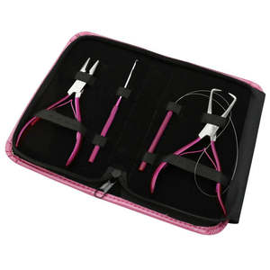 Kit de pinces multifonctionnelles de haute qualité en acier inoxydable sur mesure pour extensions de cheveux Super Double Drawn, 100% cheveux humains vierges - Product Image 3