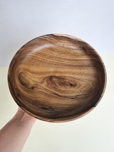 wood serving bowl natural home product wood serving bowl wooden home product wood serving bowl <b>decorative</b> <b>kitchen</b> <b>item</b> - Product Image 2
