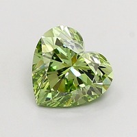 Diamante Cultivado en Laboratorio CVD de 1.01 Quilates, Corte Corazón, Verde Intenso, Certificado IGI, Claridad VS1, Pulido Excelente, Gema Suelta