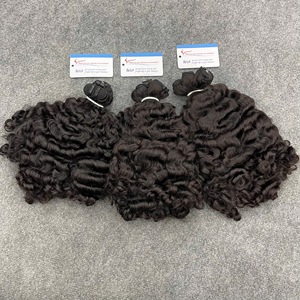 Extensions de cheveux bouclés birmans et vietnamiens, trame épaisse, prêtes à être expédiées, couleur mixte - Product Image 6