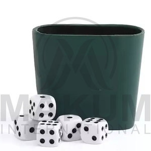 high quality leather <b>dice</b> cup with <b>dice</b> pieces in wholesale rate - Product Image 3