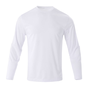 Chemise de sport à manches longues pour homme, confortable, couleur blanche, pour la gym, les sports et les exercices quotidiens - Product Image 3