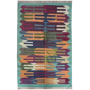 Stylish Cotton Dhurrie Area <b>Rugs</b> for Modern Living Room <b>Kitchen</b> Bedroom Set 004 - Product Image 2