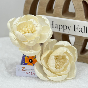Customization Possible for Assured Quality Handmade Eco-Friendly Artificial Sola Wood <b>Flowers</b> Available in 6/8/10cm Sizes - Product Image 1