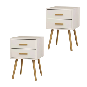 Table de chevet en bois de teck avec tiroirs Table de chevet moderne pour chambre salon utilisation à vendre - Product Image 5