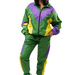 Wholesale Winter Casual Two Piece 100% Cotton Windbreaker Set Mesh Lining Zip Printing Embroidery Logo <b>Tracksuits</b> Women Men 2026 - Product Image 1