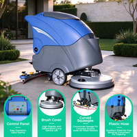 Autolaveuse commerciale automatique autotractée à batterie pour le nettoyage des sols de parkings et des installations