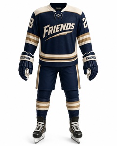 Custom Ice Hockey Jersey <b>Men's</b> Polyester Breathable Team Uniform Adult Size OEM Service - Product Image 1