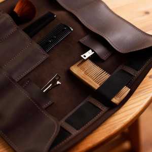 กระเป๋าใส่กรรไกรตัดผมหนังแท้สำหรับช่างตัดผม งานเย็บเสริมความแข็งแรง รุ่น LBSP-0003 - Product Image 4