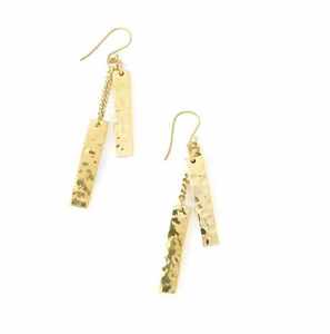 Boucles d'oreilles clous en laiton et cuivre indien, style occidental avec pierres, cadeau mignon pour femmes, idéal pour fiançailles, mariages, anniversaires, soirées, livrées en boîte - Product Image 5