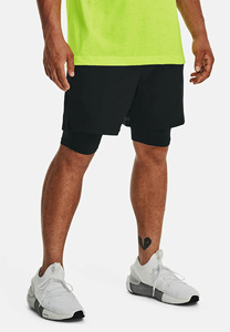 Men's Black Solid Quick Dry Elastic Waist Bermuda Shorts <b>Mid</b> Rise Casual Sport Short - Product Image 2