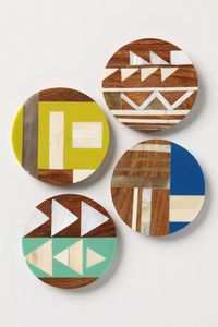 Artistic Resin Inlay <b>Table</b> Coasters Asian Zen Design Eco-Friendly Handmade Unique Decorative Finishes Modern Furniture Styling - Product Image 2