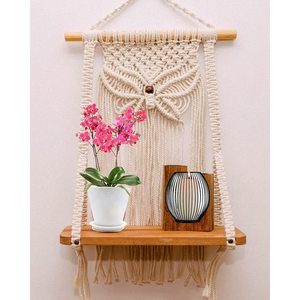MORE Décoration murale en macramé bohème indien en coton tissé à la main pour chambre à coucher, couloir, chambres d'enfants et d'adolescents, toutes occasions - Product Image 3