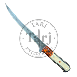Cuchillo de Pesca Profesional de Acero de Damasco para Compradores Mayoristas de EE. UU. y la UE, Logotipo Personalizado, Cuchillo para Mariscos al Aire Libre, Venta Caliente B2B OEM 2026 - Product Image 5