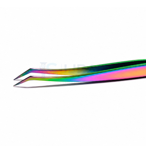 แหนบต่อขนตาปลายเรียบ Ijrak Surgical Professional Rainbow Stainless Steel ขนาด 10 มม. สำหรับต่อขนตาแบบละเอียด - Product Image 3