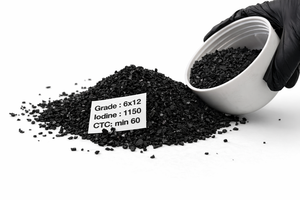 Gold Adsorbent Carbon 6×12 Coconut Shell Direct Factory Bulk Export with High Hardness 99% - Product Image 2