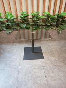 Modern <b>Adjustable</b> <b>Height</b> Dining <b>Table</b> with Tempered Glass Top, Metal <b>Legs</b>, Lift-Up Design, Multifunctional Home Furniture - Product Image 5