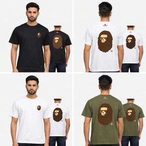 เสื้อยืดลายกราฟิกผู้ชาย แฟชั่นเทรนดี้ ทรงหลวม พิมพ์ลาย Bapees เสื้อยืดลำลอง เสื้อยืดกีฬา ขายส่ง คุณภาพสูง สไตล์ใหม่ เสื้อยืดผู้ชาย - Product Image 5