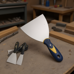 5-Inch ESPATULA ACERO Utility <b>Knife</b> with Blue-Black Handle <b>Putty</b> <b>Knife</b> - Product Image 2