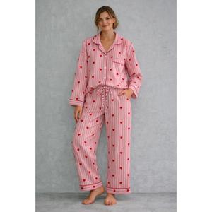 Ensemble de pyjama en coton imprimé à la main pour femmes, vêtements de nuit légers, ensemble de pyjama pour un sommeil confortable et pour se détendre - Product Image 1
