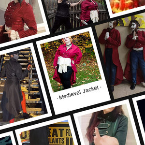 Abrigo Steampunk Medieval para Mujer, Disfraz Vintage de Halloween, Corsé Gótico con Botones, Frac, Uniforme de Esmoquin - Product Image 5