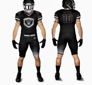 Uniformes de football américain personnalisés imprimés pour adultes |   Vêtements de sport d'équipe unisexes de haute qualité 100% polyester/coton - Product Image 1