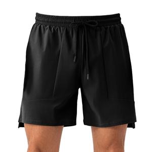 Shorts de course unisexe pour hommes, style urbain, 240g, 100% coton, séchage rapide, taille élastique, pour entraînement musculaire et gym – Meilleures ventes - Product Image 5
