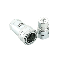 Raccord hydraulique à déconnexion rapide QRC mâle ISO 7241 A, haute pression, en acier au carbone, pour équipement industriel