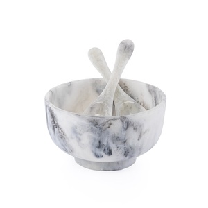 Bol à salade élégant en résine fait main, vaisselle de table pour la maison et les restaurants, bol de service en résine de qualité supérieure, vaisselle moderne pour salades et fruits - Product Image 4