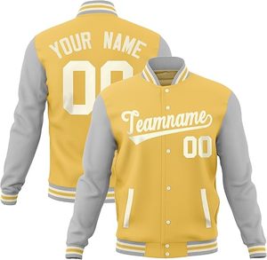 Chaquetas Varsity Totalmente Personalizables con Logotipos de Equipos, Nombres/Números de Jugadores, 100% Algodón, Disponibles en Invierno, Variedad de Estilos y Tallas - Product Image 2