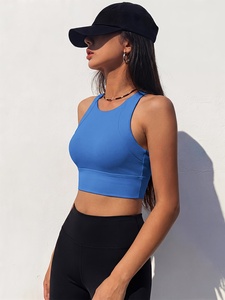 Soutien-gorge de sport athlétique pour femme, haut court de yoga, doux et extensible, pour fitness, entraînement et course à pied, couleur personnalisée, OEM ODM, vente en gros - Product Image 4