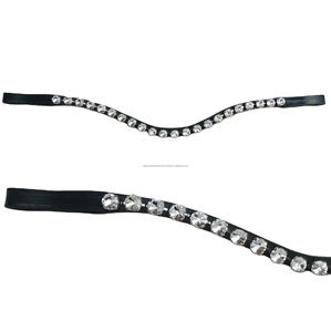Banda de cristal para cejas de la mejor calidad para montar a caballo, logotipo personalizado hecho de cuero de caballo - Product Image 2