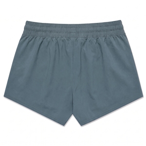 Shorts de sport tricotés pour femmes, couleur unie, taille mi-haute élastique, respirants, avec cordon de serrage, coupe régulière, vêtements de sport écologiques et à séchage rapide - Product Image 2