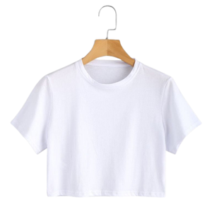 Hauts en coton pour femmes, coupe classique, doux, respirant, style décontracté, streetwear, tricoté, imprimé, broderie, logo personnalisé, OEM - Product Image 1