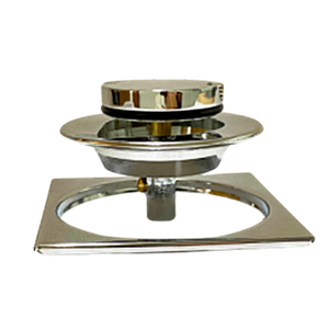 Desagüe de Bañera Romano Moderno Holinking PSB0057 con Tapa Cuadrada para Azulejos, Acabado en Latón Cromado/Bronce, Instalación con Tornillos - Product Image 4