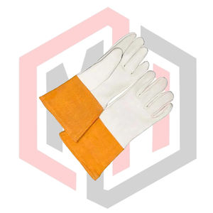 ถุงมือเชื่อม TIG หนังแพะ/หนังวัว ทนทาน รับแรงกระแทกสูง ป้องกันการฉีกขาด ป้องกันการบาด ป้องกันไฟ ป้องกันความร้อน หนา 11 ออนซ์/8 ออนซ์ - Product Image 2