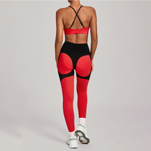 Heavy Fashion Printed Fitness Workout Yoga Set Sports Bra And Legging Set - Product Image 2