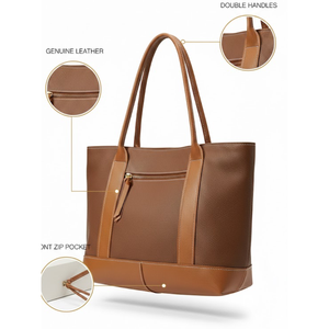 Sac à main en cuir véritable pour femme avec bandoulière, collection Designer Choice |   Sac à main en cuir de luxe fait main |   Sac à main marron de qualité supérieure - Product Image 5