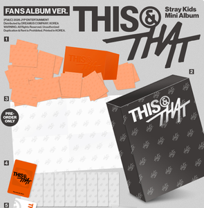 Mini Álbum de Stray Kids THIS (Versión para Fans) CD de Música Pop en Coreano, Materiales Plásticos y de Papel, para Todas las Edades, KR BW-136 - Product Image 2