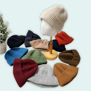 Beanie <b>Hats</b> Vietnam Acrylic Wool <b>Warm</b> Winter Factory Custom Rollover <b>Hat</b> Cuff Solid Wholesale Beanies for Men Women - Product Image 1