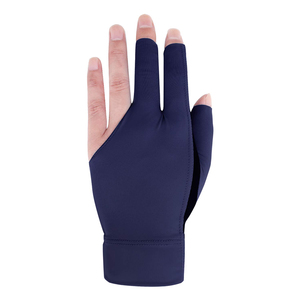Guantes de billar transpirables y elásticos personalizados de tres dedos al por mayor, guantes de snooker de la mejor calidad para hombres y mujeres - Product Image 1