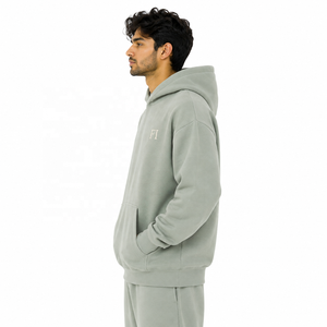 Conjunto de Sudadera con Capucha y Pantalones Deportivos Premium para Hombre, Estilo Casual y Urbano, Hombros Caídos, Suministro de Fábrica - Product Image 4