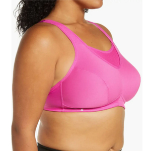 Soutien-gorge de sport pour femme, simple, à maintien élevé, écologique, respirant, séchage rapide, en Spandex et Nylon, motif à carreaux - Product Image 3