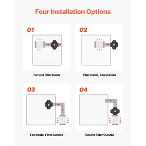 Kit Ventilatore di Scarico Inline con Motore EC da 6 Pollici, 402 CFM, Filtro a Carboni Attivi, Controllo PWM a 10 Velocità, Controllo Tramite App - Product Image 6