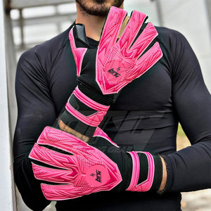 Gants de gardien de but de qualité professionnelle avec paume en latex allemand personnalisé, poignet réglable, pour entraînement et matchs de football - Product Image 6